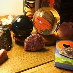 crystal balls & oracle cards